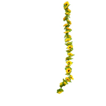 LanSuare Artificial Sunflower Garland, Fake Silk Sunflowers Hanging Garlands Vines, Suitable for Thanksgiving Day Party, Wedding, Garden, Home Table Decorations