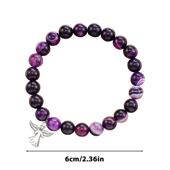 LanSuare Beaded Bracelets, Men Women Beaded Bracelets Couples Matching Bracelet Set for Holiday Gift Bracelet