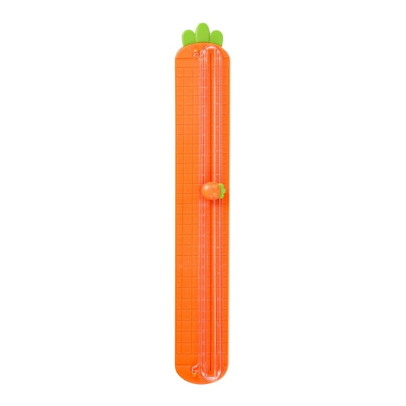 LanSuare Bidirectional Paper Cutting Knife, Safety Carrot-shaped Cutter for Photo Trimming, Teenagers Craft Projects, Office Document Preparation