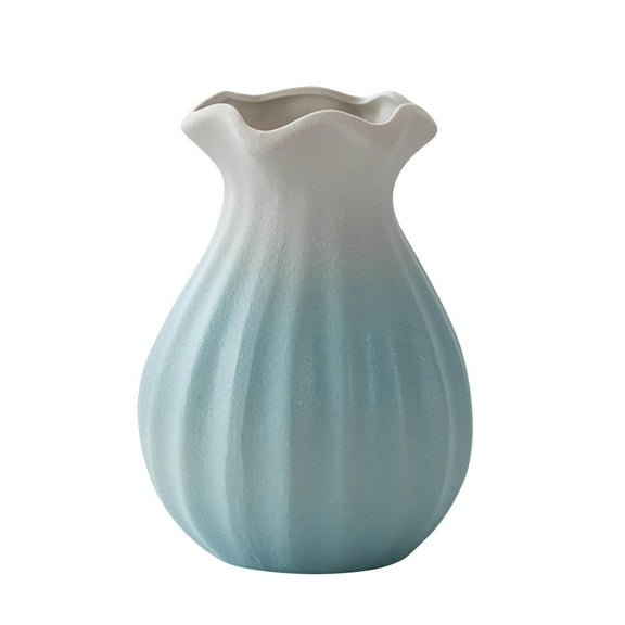 LanSuare Ceramic Hydroponic Vase, Living Room Decoration, Plant Placement Solution, Suitable for Home Decor Table Centerpiece, Water-Based Plants