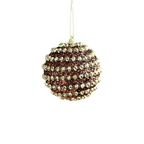 LanSuare Christmas Ball Ornaments, 3.1" Glittering Shatterproof Plastic Christmas Balls, Xmas Hanging Pendants for Holiday Tree Decor, Festival Party Decor