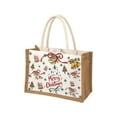 thumbnail image 1 of LanSuare Christmas Canvas Gift Bags, Merry Christmas Tote Bags with Handles, Reusable Shopping Bags, Suitabel for Xmas Gifts Wrapping, Holiday Party Supplies, 8.7"x6.7"x3.9", 1 of 6