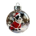 thumbnail image 1 of LanSuare Christmas Clear Ball Ornaments, 3.14" Shatterproof Plastic Christmas Tree Decoration Ornaments ,Suitable for Christmas New Year, Wedding, Xmas Tree Holiday Decor(Dog), 1 of 5