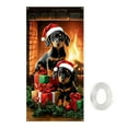 thumbnail image 1 of LanSuare Christmas Door Cover Decoration, Red Hat Dog Xmas Background Banner Door Covers, Christmas Photo Booth Props for Winter Party Decorations Supplies, 35x71Inch, 1 of 6