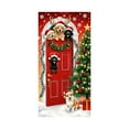 thumbnail image 1 of LanSuare Christmas Door Cover Decoration, Snowflake Cute Dog Xmas Background Banner Door Covers, Christmas Photo Booth Props for Winter Party Decorations, 35x71Inch, 1 of 6
