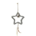thumbnail image 1 of LanSuare Christmas Fluffy Star Hanging Ornaments, Five Point Star Xmas Tree Pendant, Suitable for Porch, Wall, Indoor Home Decor, Front Entry, Christmas Tree Decor, 1 of 6