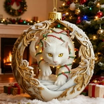 LanSuare Christmas Hanging Ornaments, 3.1" 2D Acrylic Mythical Pattern Christmas Ornaments, Personalized Christmas Ornament for Xmas Tree, Indoor Outdoor Hanging Decoration