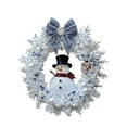 thumbnail image 1 of LanSuare Christmas Snowman Hanging Ornaments, 3.14Inch Snowman Winter Round Wreath Ornaments, Suitable for Porch, Wall, Front Entry, Christmas Tree Decor, 1 of 5