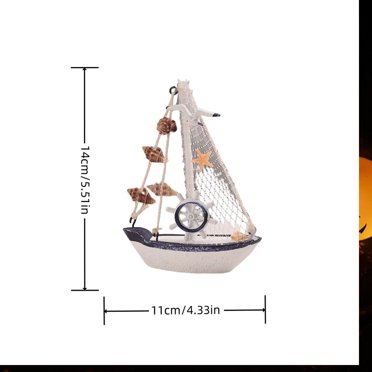 LanSuare 2025 Graduation Season Mini Sailboat Model Decoration for High School College Graduation Party School Decorations