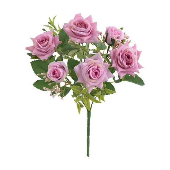 LanSuare Artificial Roses Flowers Silk Bouquet for Home Office Parties Table Centerpieces Bridal Wedding Decoration