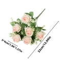 thumbnail image 1 of LanSuare Artificial Roses Flowers Silk Bouquet for Home Office Parties Table Centerpieces Bridal Wedding Decoration, 1 of 7