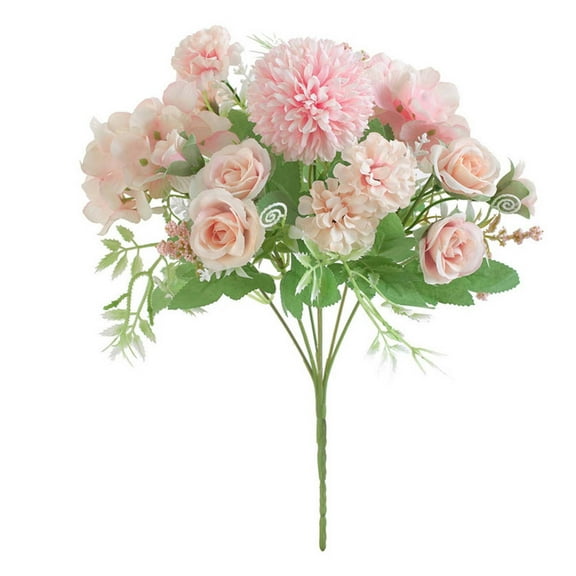 LanSuare Artificial Roses Flowers Silk Bouquet for Home Office Parties Table Centerpieces Bridal Wedding Decoration