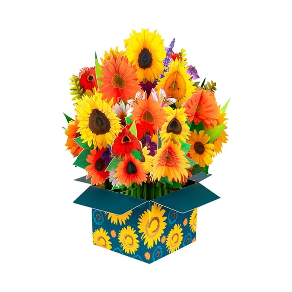 LanSuare Mother's Day 3D Pop Up Card Happy Mothers Day Flower Pop Up Gift Greeting Card with Envelope with Blank Insert for Best Mom Women Wife Daughter Grandma
