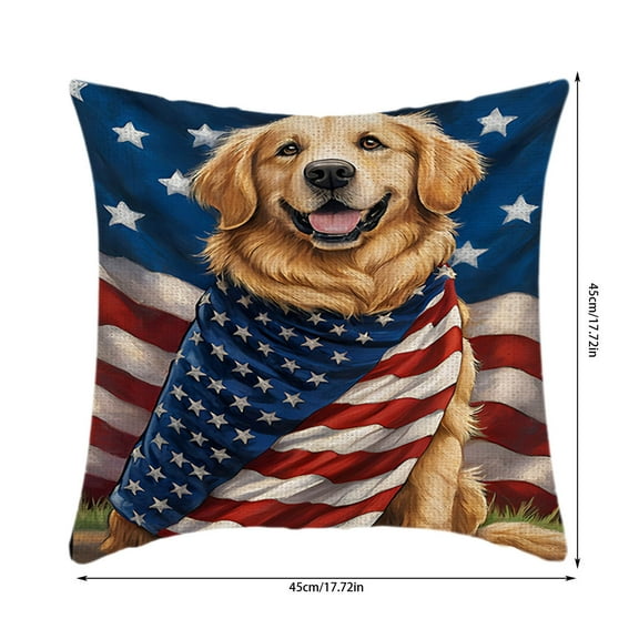 LanSuare 4th of July American Flag Throw Pillow Covers Memorial Day Independence Day Pillow Cases for Home Outdoor Sofa Couch Decorations