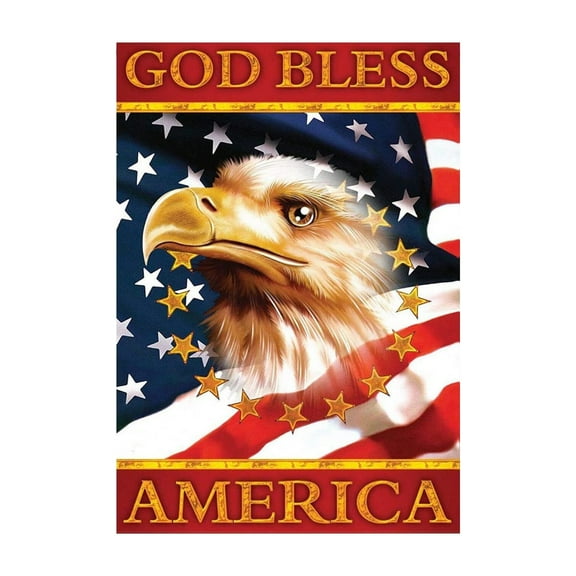 LanSuare 4th of July Garden Flag Double Sided America Flag Patriotic lndependence Day Garden Yard Flag Outdoor Outside Holiday Decoration