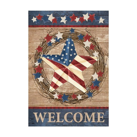 LanSuare 4th of July Garden Flag Double Sided America Flag Patriotic lndependence Day Garden Yard Flag Outdoor Outside Holiday Decoration