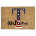 thumbnail image 1 of LanSuare Clearance Sale 4th of July Patriotic Independence Day Welcome Door Mat Memorial Day Floor Mat for Indoor Outdoor Decorations Porch Front Door Entrance, 1 of 3