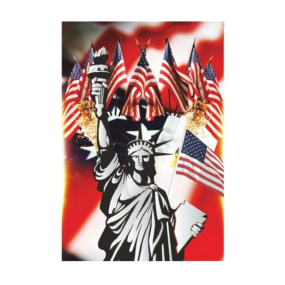 LanSuare 4th of July Patriotic Stars and Stripes Eagle Garden Flag Memorial Day Independence Day Summer Holiday Outdoor Outside Decoration