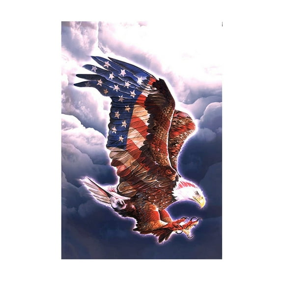 LanSuare 4th of July Patriotic Stars and Stripes Eagle Garden Flag Memorial Day Independence Day Summer Holiday Outdoor Outside Decoration