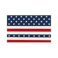 thumbnail image 1 of LanSuare 4th of July Patriotic Welcome Doormat Retro American Flag Stars Stripes Door Mat Indoor Outdoor Home Kitchen Decoration, 1 of 6
