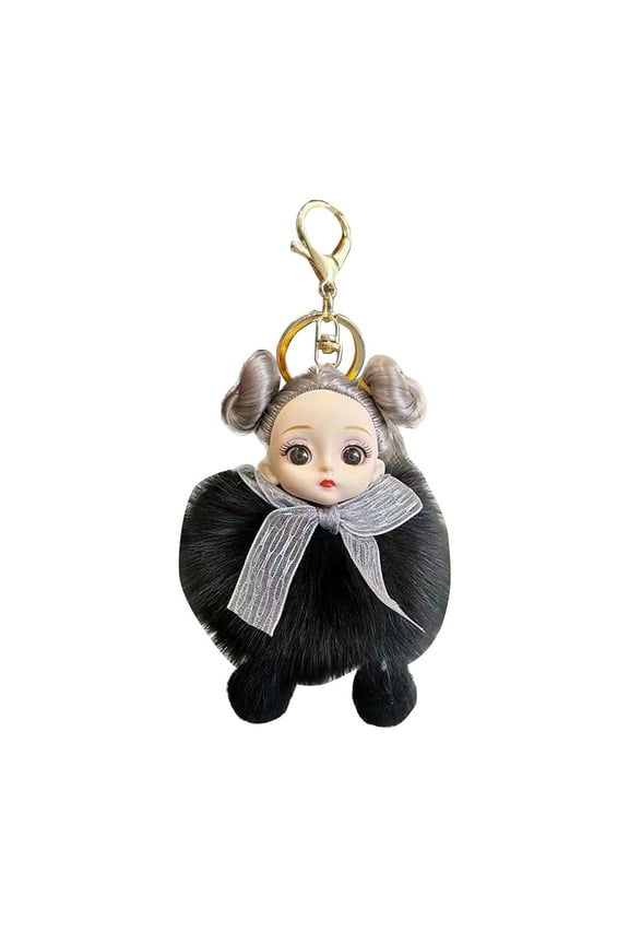 Cute Plush Doll Keychain, Furry Toy Pendant Suitable for Backpack Car Key Decoration, Gift Packaging Presentation