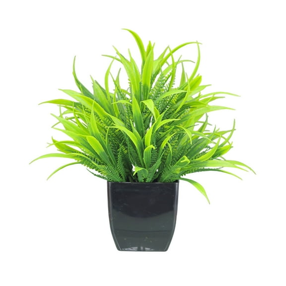 LanSuare Decorative Faux Plants, Simulation Green Plants, Indoor Home Arrangements, Plastic Bouquet Decor, for Living Room, TV Cabinet, Low Maintenance Greenery
