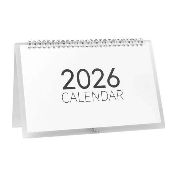 LanSuare Desk Calendar 2026, 10" x 6" Desktop Calendar with Memo Notes, 12 Month Planner (Jan.2026 - Dec.2026), Thick Paper & Dual-Coil Design for Office, Home