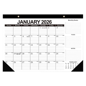 LanSuare Desk Calendar 2026-2027, Wall Calendar January 2026-December 2026, Suitable for Office, Home Planning, Academic Use, Long-range Scheduling