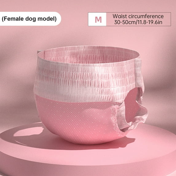 LanSuare Disposable Female Dog Diapers, Pull Up Design, High Absorbency Leak Proof, for Female Dog , Elderly, Disabled Dogs