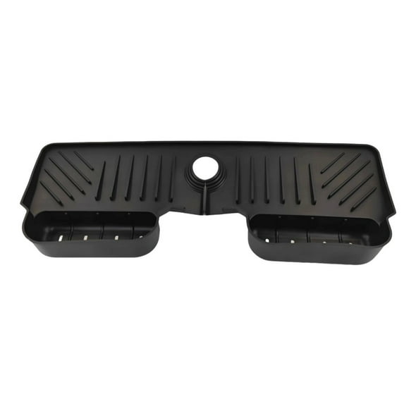 LanSuare Faucet Splash Protector Pad, Kitchen/Bathroom Water Deflector with Storage Function, Countertop Saver, Household Cleaning Accessory