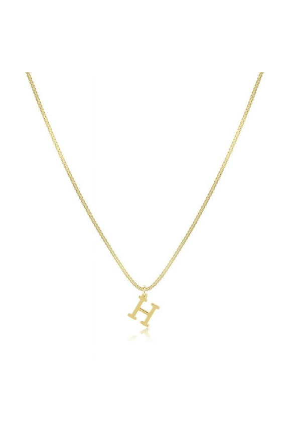 Gold Initial Necklaces for Women, Gold Plated Dainty Letter Necklace, Initial Pendant Name Necklace A-Z, Personalized Gift Trendy Jewelry