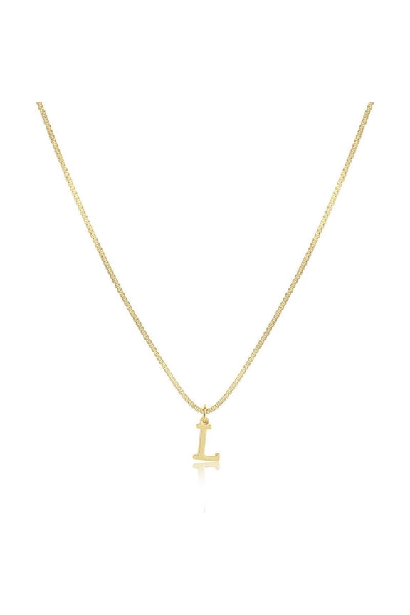 Gold Initial Necklaces for Women, Gold Plated Dainty Letter Necklace, Initial Pendant Name Necklace A-Z, Personalized Gift Trendy Jewelry