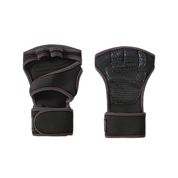LanSuare Half Finger Workout Gloves, Weight Lifting Callus Protection, Wrist Support Gym Gear, Cycling Fitness Training