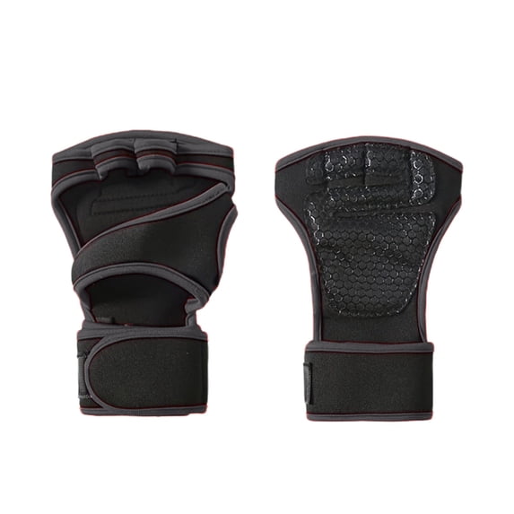 LanSuare Half Finger Workout Gloves, Weight Lifting Callus Protection, Wrist Support Gym Gear, Cycling Fitness Training