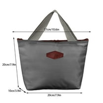 LanSuare Insulated Lunch Tote Bag, Grocery Cooler Beach Bag, Suitable for Picnics, Work Meals, Temperature Control Food Storage
