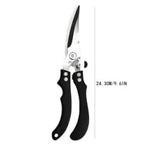 LanSuare Kitchen Scissors, Multi-Purpose Kitchen Shears, Heavy Duty Dishwasher Safe, Food Scissors for Chicken, Poultry, Fish, Meat & Herbs with Non-Slip Grips