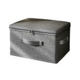 thumbnail image 1 of LanSuare Large Capacity Clothes Storage Bins, Foldable Fabric Clothing Organizer Box for Moving, Storage Cube with Lids and Zipper for Blankets, Clothes, Sheet, 1 of 6