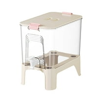 LanSuare Large Cold Water Dispenser with Lid, Leakproof Beverage Jug for Refrigerator, Office, Picnics, Plastic Water Dispenser