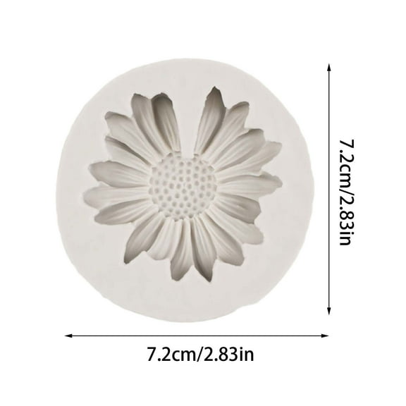LanSuare Large Sunflower Silicone Molds, Flower Silicone Molds for Chocolate Fondant Cake Decoration, Flower Molds for Handmade Art Craft, Baking Tool