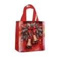 thumbnail image 1 of LanSuare Merry Christmas Gift Bags, Multifunctional Non-Woven Tote Treat Christmas Bags with Handles, Suitable for Gifts Wrapping Shopping, Xmas Party Supplies, 9.1" x 4.3" x 8.7" Red, 1 of 7