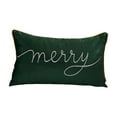 thumbnail image 1 of LanSuare Merry Christmas Pillow Cover, 19.69x11.81 Inch Multicolour Solid Color Pillowcase Home Decoration, for Sofa Couch, Christmas Office, Bedroom Decorations, 1 of 6