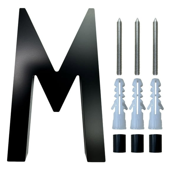 LanSuare Modern Creative Letter House Numbers, Creative Acrylic Digital Sign, Full Visibility Design, Suitable for Home Entrance, Mailbox Identification