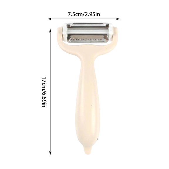 LanSuare Multi-Functional 3 in 1 Peeler, Melon Slicer Stainless Steel Kitchen Tool, Potatoes Peeler for Kitchen, Fruits, Vegetables