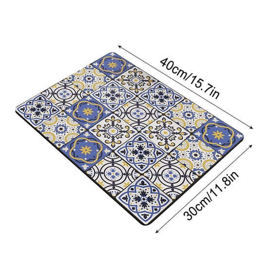LanSuare Non-Slip Sink Mat, Heat-Resistant Drying Rack, Dish Drainer Pad, Cabinet Protection, Quick-Dry Design
