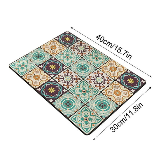 LanSuare Non-Slip Sink Mat, Heat-Resistant Drying Rack, Dish Drainer Pad, Cabinet Protection, Quick-Dry Design