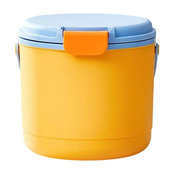 LanSuare Outdoor Insulation Ice Bucket, Portable Plastic Ice Storage Container with Ice Tray, for Camping, Parties, and Picnics, Lightweight and Leak-Proof