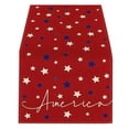 thumbnail image 1 of LanSuare Patriotic Table Runners, Red/White/Blue Star Design, Holiday Kitchen & Dining Decor, July 4th Party Essentials, 1 of 6