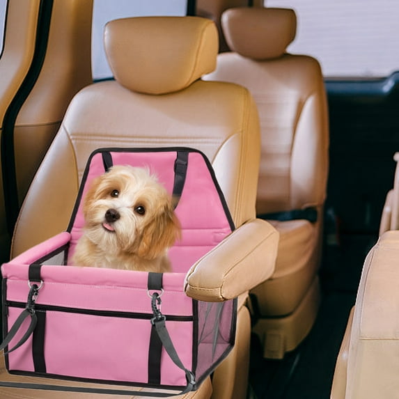 LanSuare Pet Car Seat Bag, Waterproof Cushion Design, Hanging Installation, for Cats Dogs, Travel Safety, Comfortable Ride