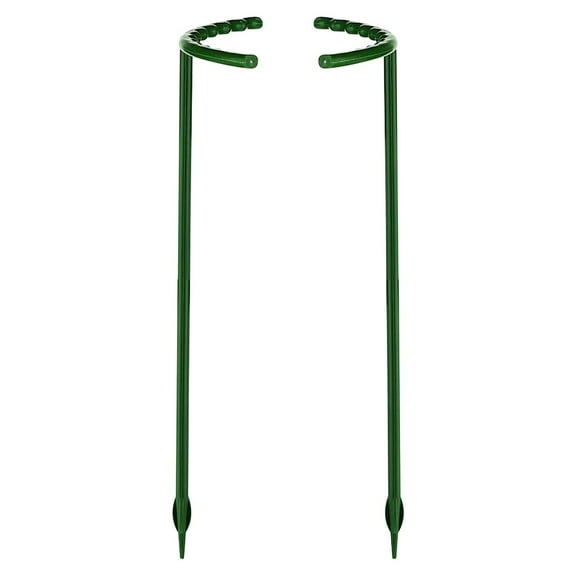 LanSuare Plant Support Stakes, Half Round Plant Support for Indoor Plants, Stackable Garden Flower Support, Plant Stakes for Tomato, Peony, Hydrangea Climbing Plants