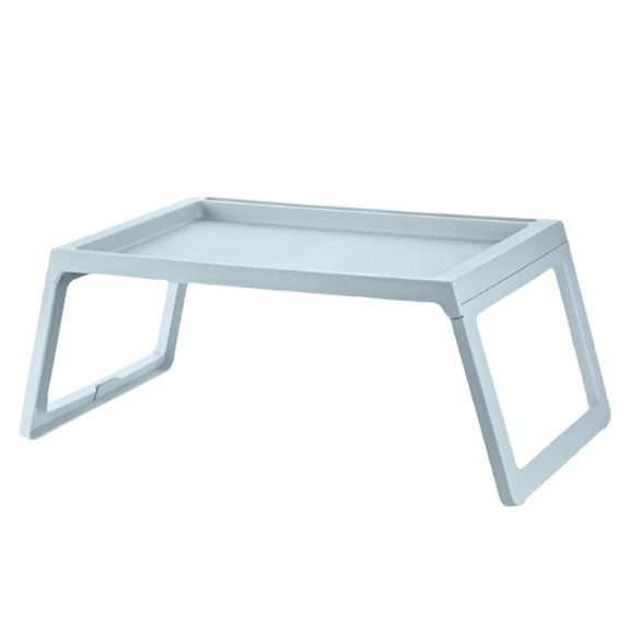 LanSuare Plastic Folding Bed Table, Portable Computer Desk, Storage Design, Space Saving, Ideal for Dorm Rooms, Small Spaces, Laptop Use